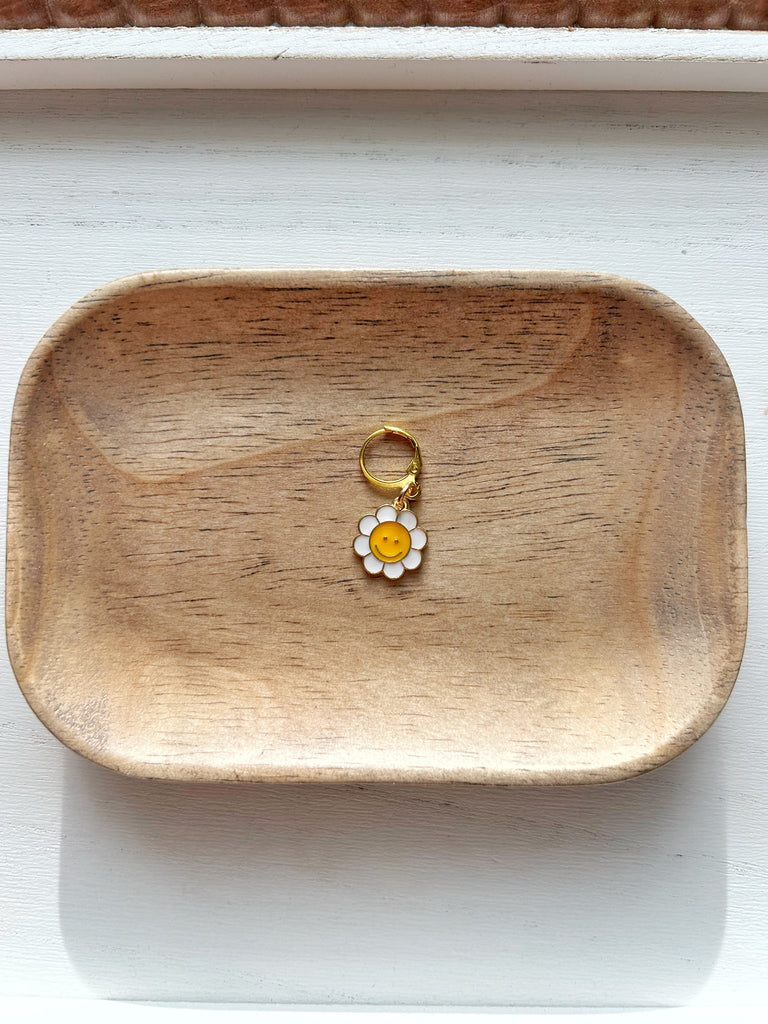 Smiley Face Flower Stitch Marker